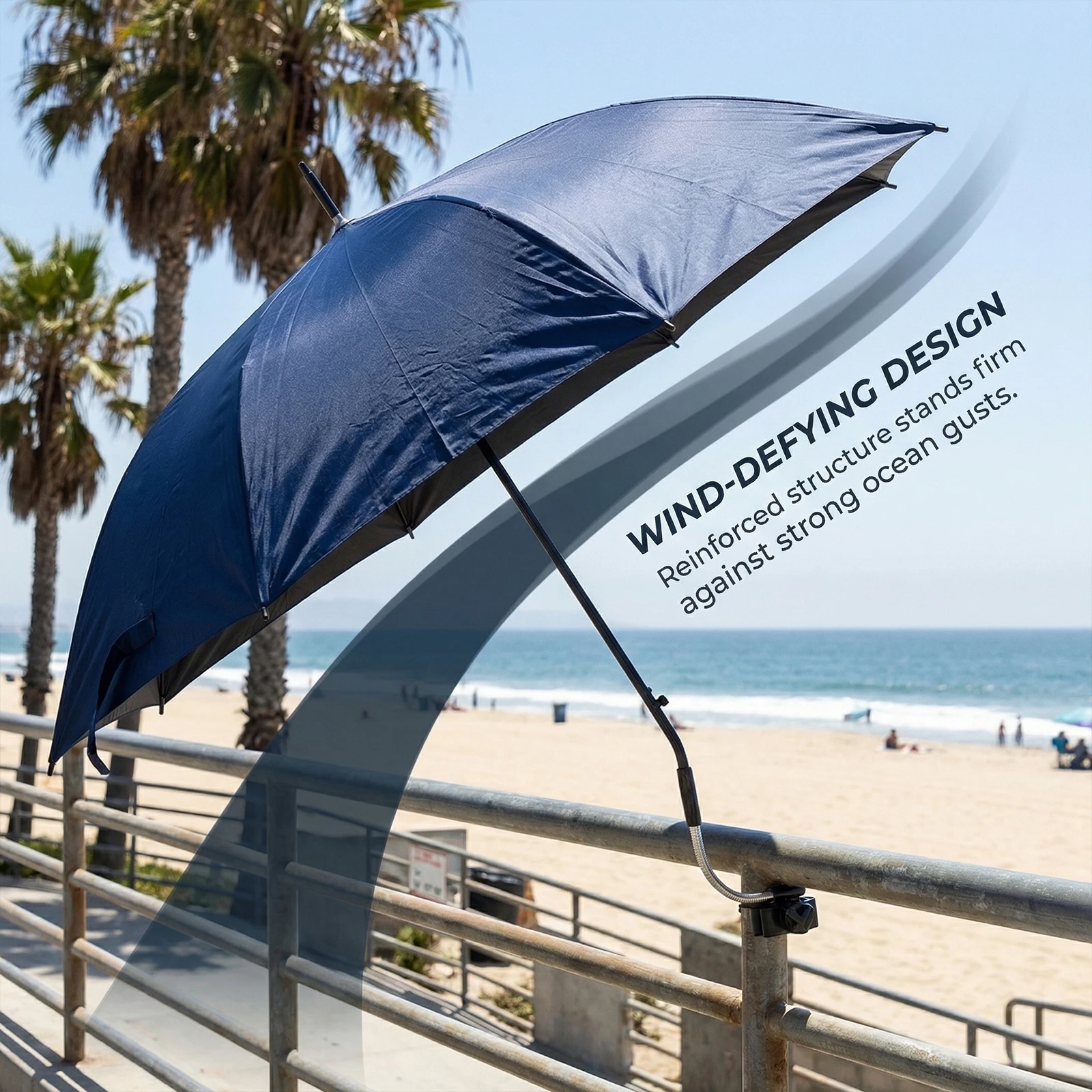 

23Inch Clip-On Parasol with Clamp Protection Stroller Parasol UPF 50 Sun Visor Umbrellas for Strollers Wheelchairs Golf Carts