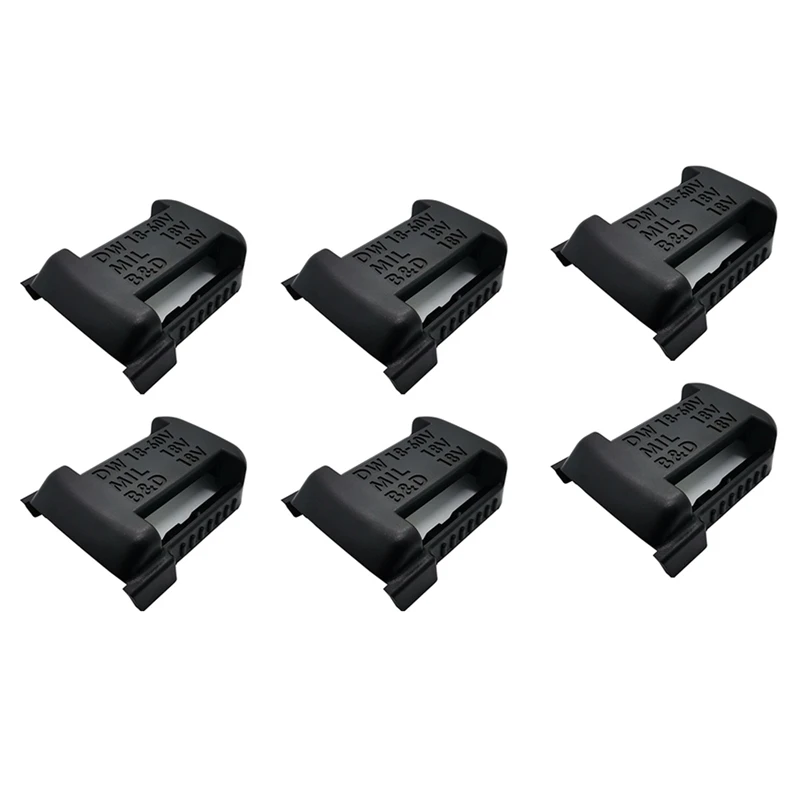 6 pezzi supporti per batteria supporto per Rack di stoccaggio della batteria gancio di protezione per Dewalt Box 18V 20V batteria