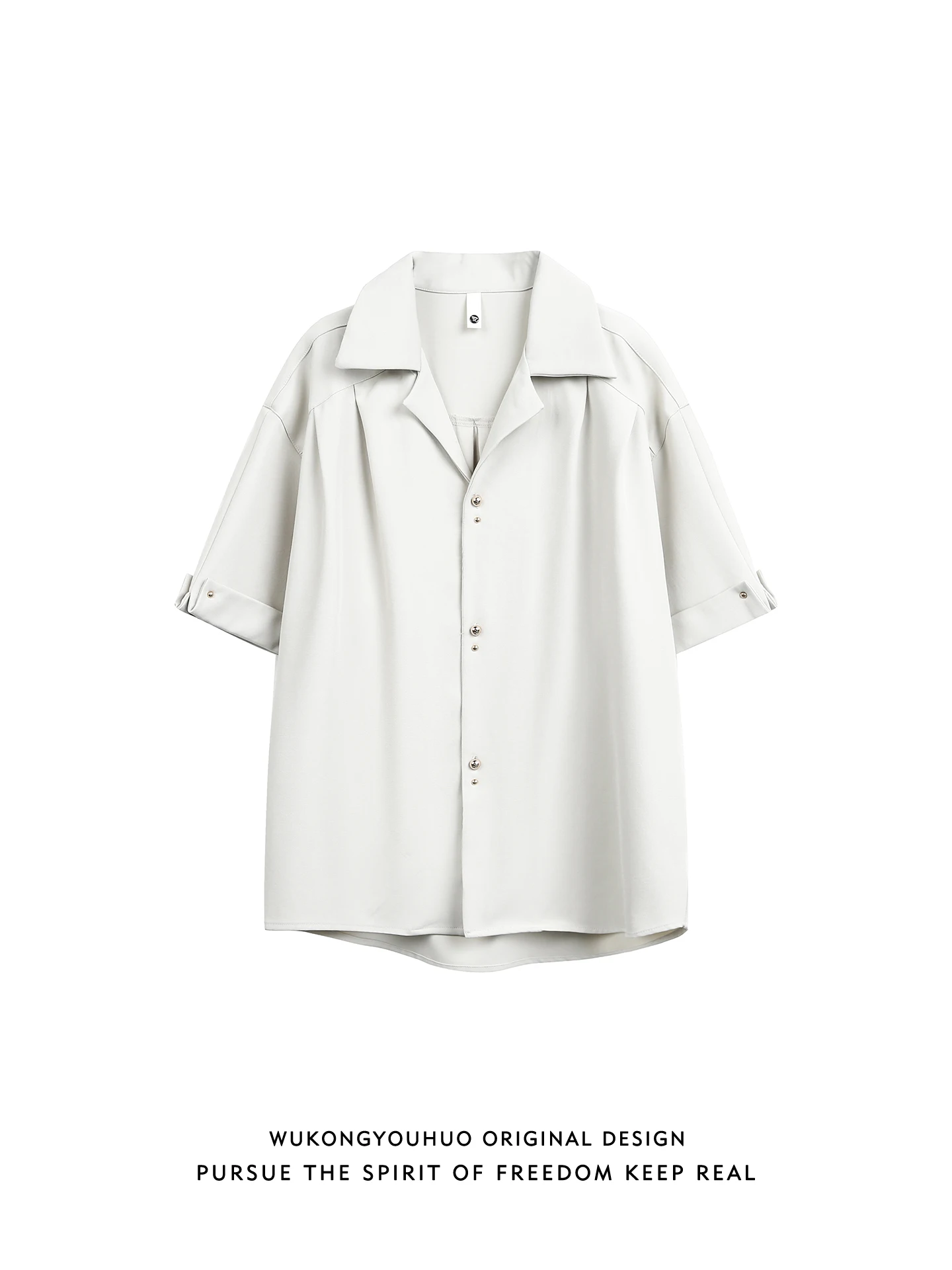 

Summer Design Sense Suit Collar Luxury ort Sve irt Men Women Retro Couple Loose Casual irt Youth ular Loose Fit