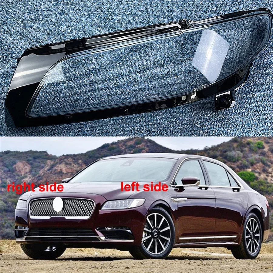 

For Lincoln Continental 2015-2020 Front Headlamp Cover Transparent Headlight Shell Lens Plexiglass Replace Original Lampshade