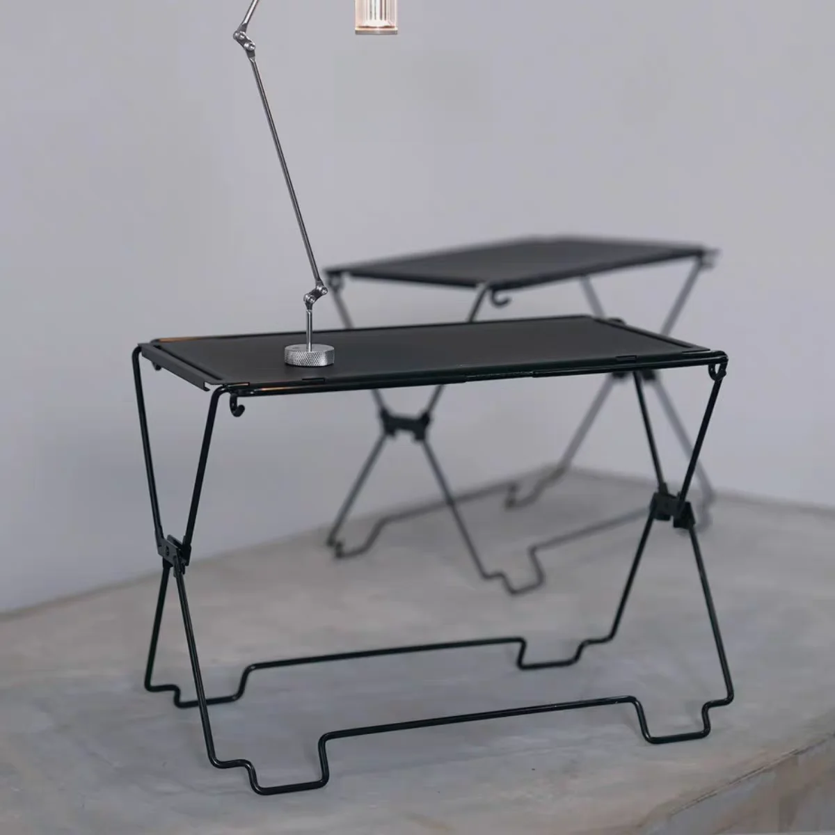 Tavolo da esterno in acciaio inossidabile Bla Combinazione multipla di stoccaggio elfo TokYo Crts YaiMountain Scrivania pieghevole