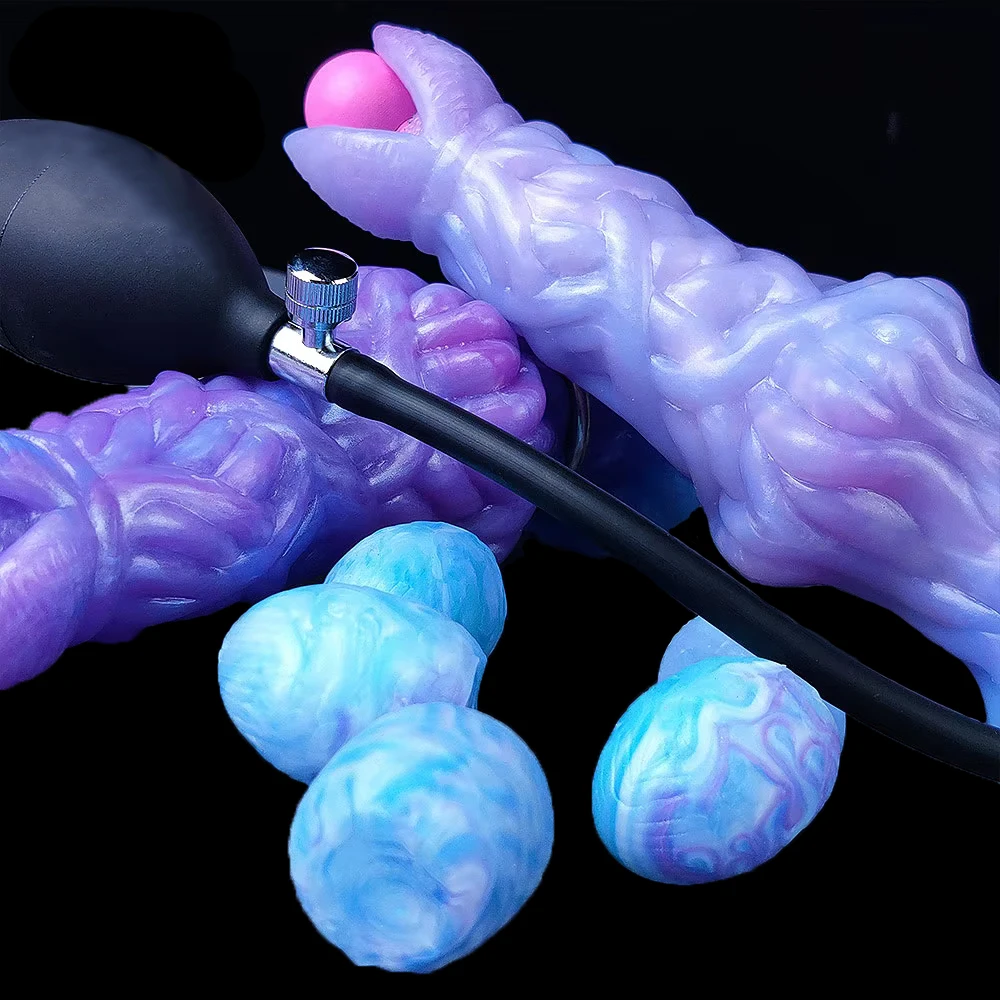 YOCY Pandora II Ovipositor Inflatable Dildo Lay Eggs Silicone Anal Sex Toy For Women Men DIY Gelatin Eggs Vaginal Stimulator