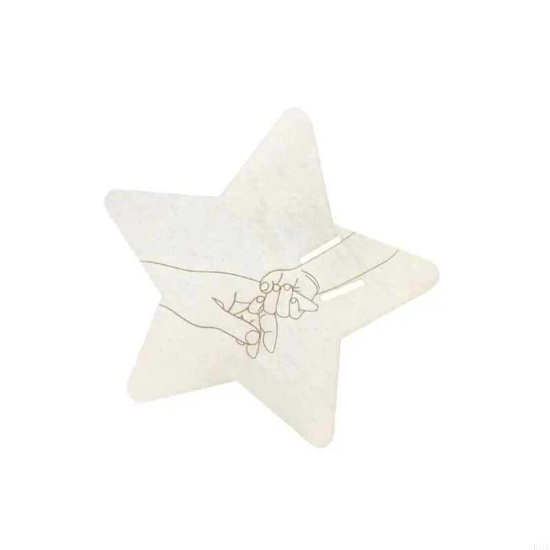 L5YF لوحة خشبية جميلة لحديثي الولادة تذكارًا لولادة الطفل للتجمعات العائلية #2