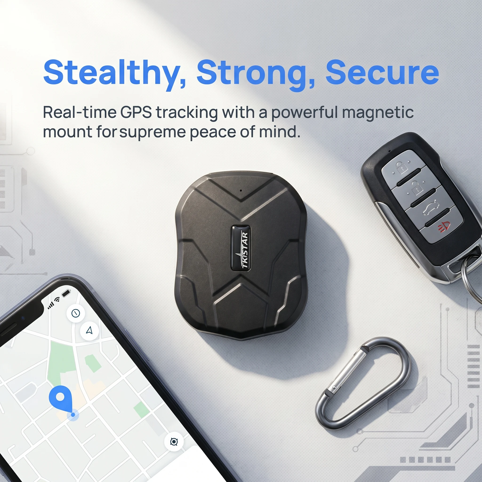GPS Tracker Car TKSTAR TK905 2G GPS Locator 5000mAh Magnetic Real Time Anti Theft Geofence Vibration Alert Car Device Free APP