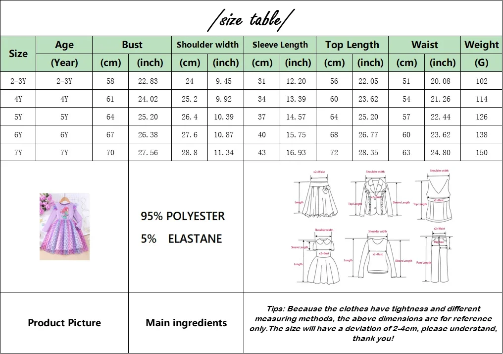 New Mesh Mermaid Dress Kids Girl Clothes Long Sleeve Winter Baby Girls Outfit Cute Cartoon Pink Children Dresses 2 3 4 5 6 7 Yrs