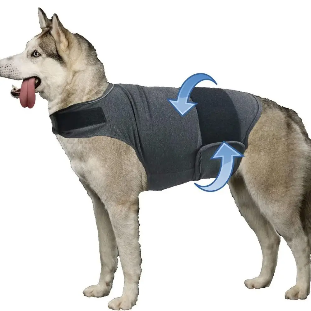 Practical Breathable Dog Anxiety Jacket Soft Adjustable Anti Anxiety Pet Coat Warm Comfortable Dog Calming Vest For Dog Puppy