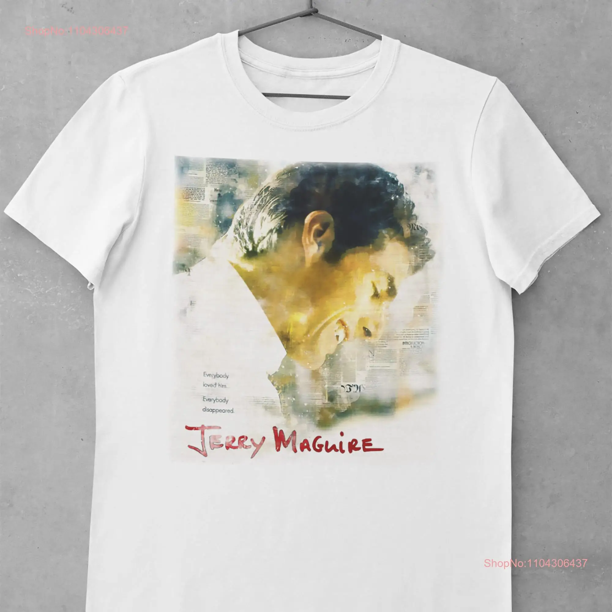 Vintage Jerry Maguire movie fan art Tom Cruise T Shirt for fans long or short sleeves