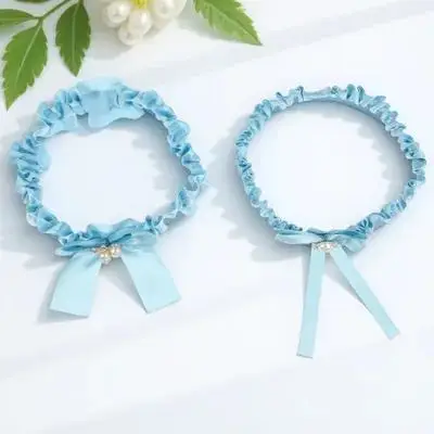 

2Pcs Wedding Garter Belt Stylish Pearl Bridal Leg Ornament for Bride Wedding Engagement Bridal Garters for Bride