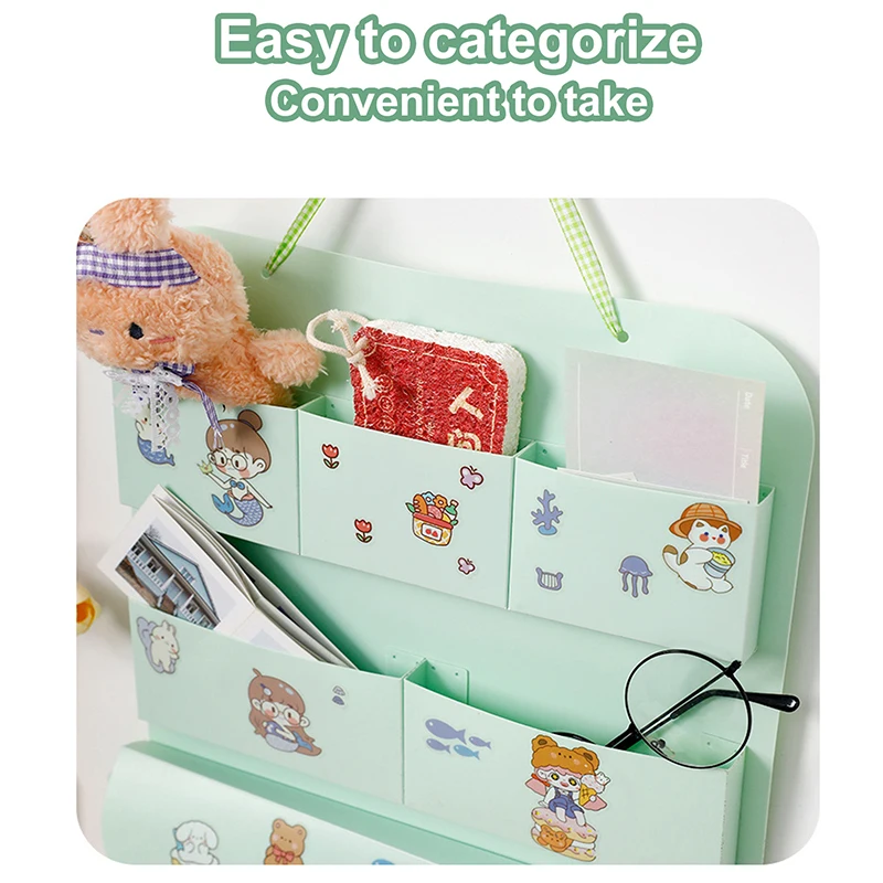 1pc Back-to-school file storage bag for classrooms and offices, homework newspaper file organizer, can be hung on a door or wall