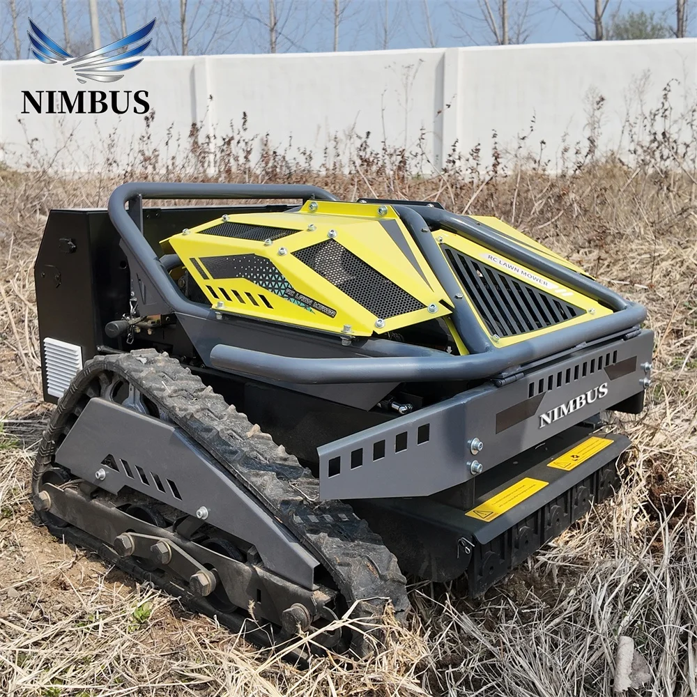 

Multi Terrain Track Lawn Mower Strong Climbing Ability Smooth Running Fit Farm Garden Slope Grass Trimming Lawn Mower