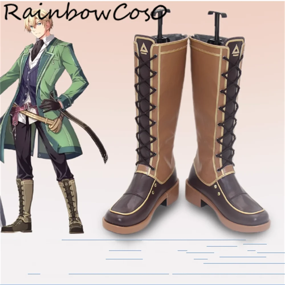 Jusis Albarea Trails of Cold Steel Cosplay Shoes Boots Game Anime Party Halloween RainbowCos0 W5446