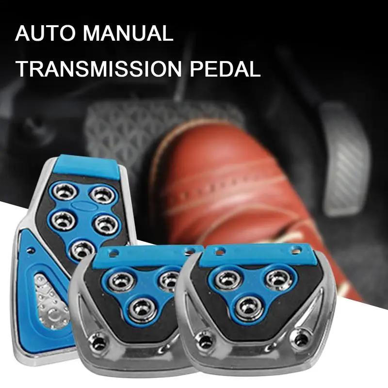 Anti Slip Foot Pedal Covers Brake Pedal Cover No Drilling Universal Car Brake Pad Sport Racing Accelerator Car Pedals Covers