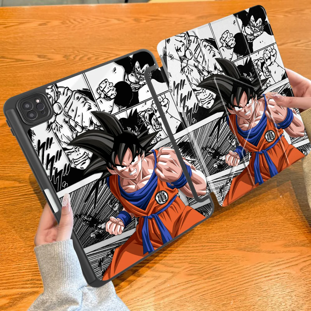 Dragons Balls Gokus With Pen Slot Cover Tablet Case For iPad 9th 12th Mini 7 6 5 10th Gen 11th Air 8 M2 M3 3 Pro M4 13 2025 2026