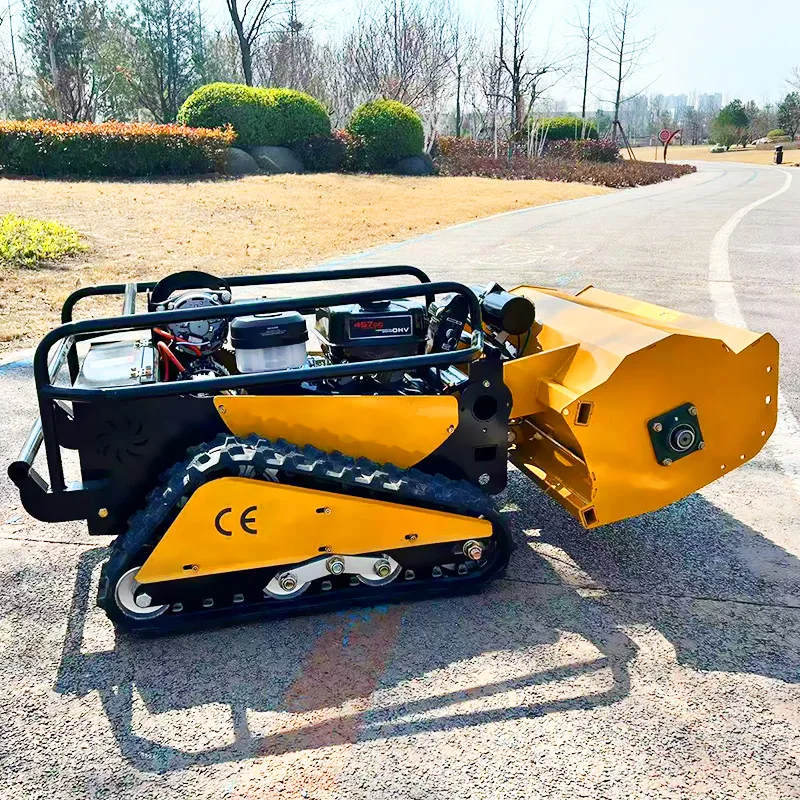 

Customized Remote Control Flail Lawn Mower with Pure Copper Brushless Motor All-Terrain Lawn Mower