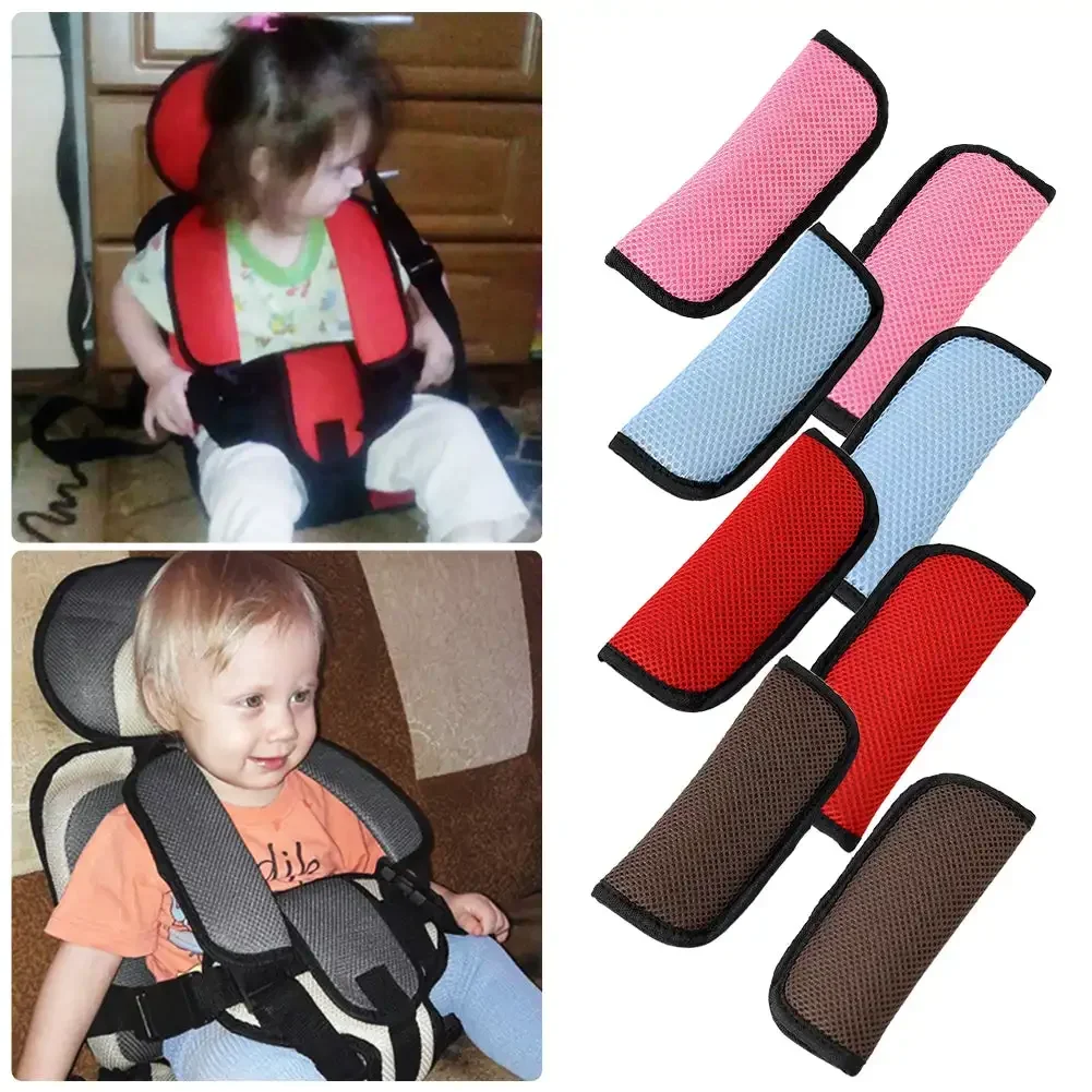 1 Pairs Car Baby Child Safety Seat Belt Shoulder Cover Protector for Baby Stroller Protection Crotch Seat Belt Cover Car Styling