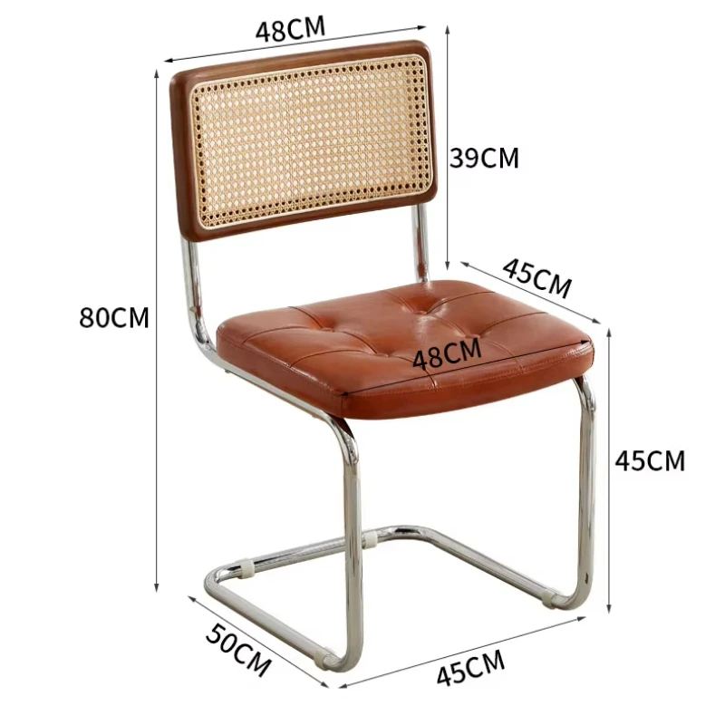 Nordic Massivholz Rattan Stuhl Vintage Esszimmer Stuhl Hause Restaurant Cafe Lounge Stuhl Retro Stil Komfortable Sitz Möbel