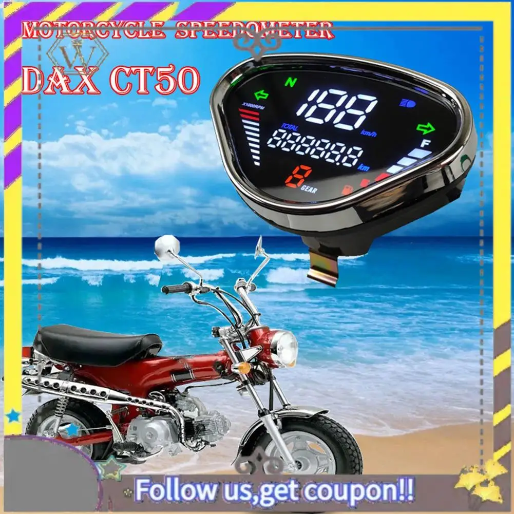 

ABXV-Digital Meter Lcd Speedometer Odometer Tachometer Display For HONDA DAX70 CT50 Jialing70