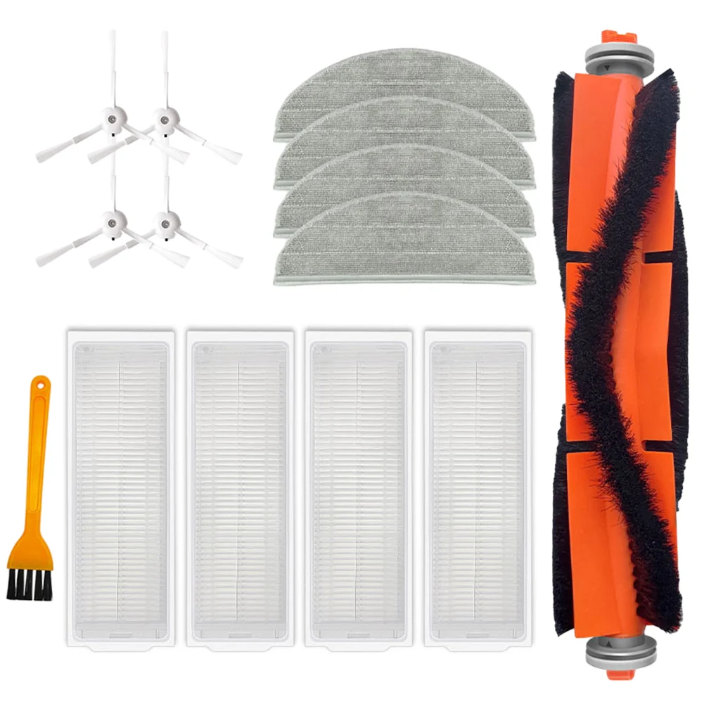 

Spare Parts Kit for Redroad For G10 and For Alpha 3 VXVC25 Robot Vacuum Cleaners Includes Filters Brushes and Mop Cloths