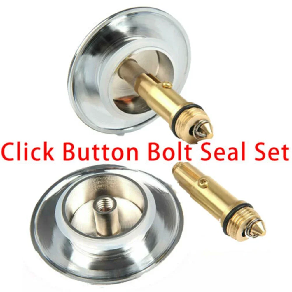 Sink Fitting Bouncing Core Sink Drain Stopper Solid Brass Easy Pop-up Design M8 Screw Thread Sink High Quality