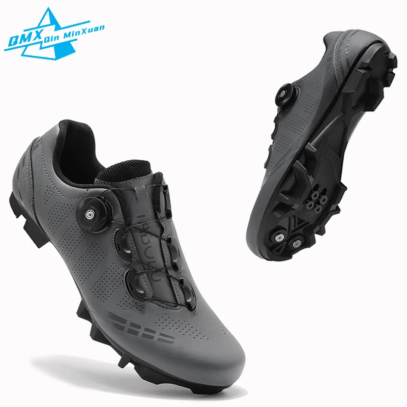 

Mtb Велосипедная обувь Мужчины Женщины Серый SPD-SL Мужчины Шипы Велоспорт Шоссейный велосипед Трек Горная скорость Велосипедная обувь Гоночные велосипедные кроссовки