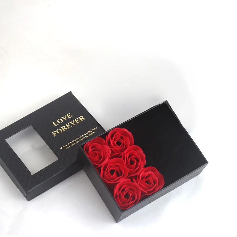 Exquisite Jewelry Box Couple Gift Ring Necklace Packaging Romantic Flowers Gift Box Jewelry Display Box