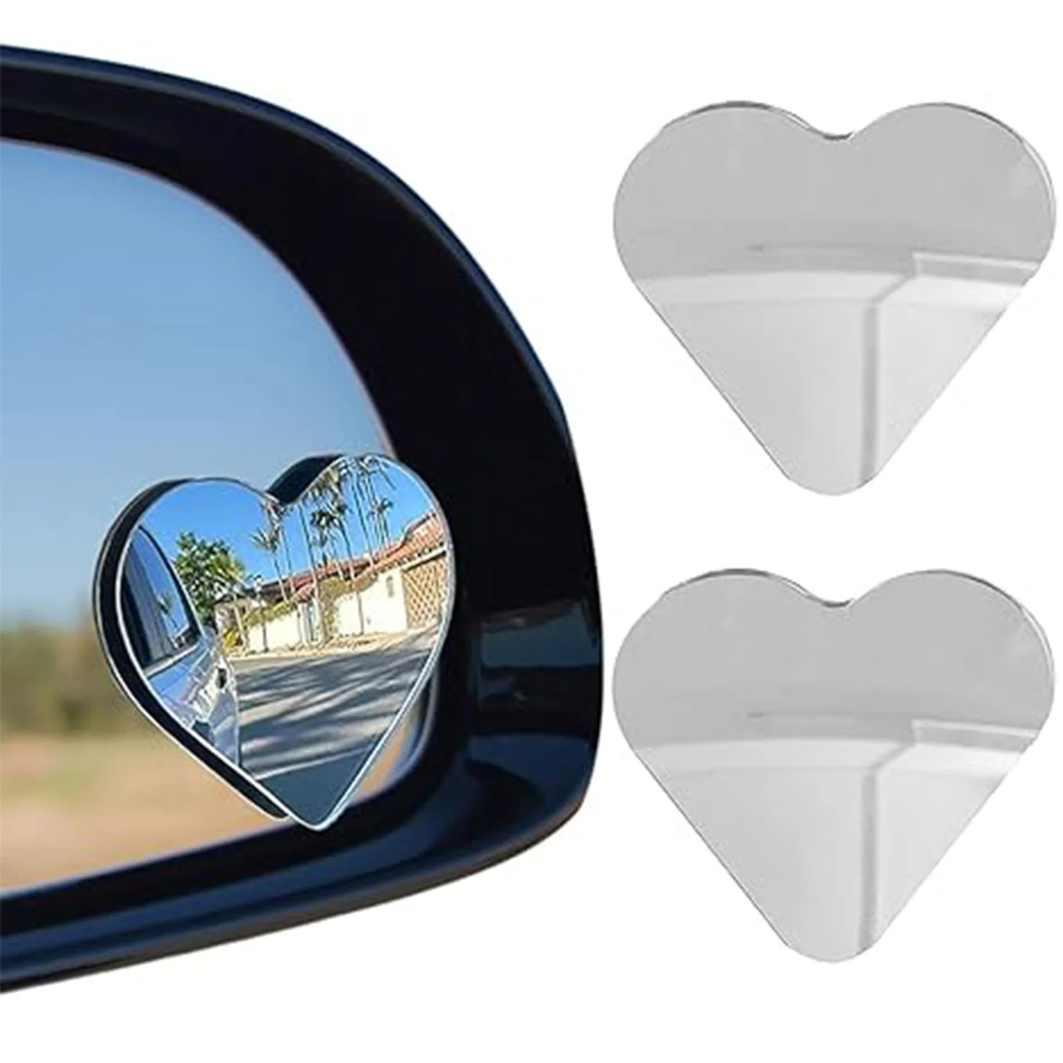 

Hot Car Blind Spots Mirror Cute Heart Shape Rearview Mirror Side View Mirror Auxiliary Car Accessories for Auto SUV Motorcycle