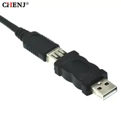 USB Male Connector For Firewire IEEE 1394 6 Pin Female To USB 2.0 Type A Male Adaptor Adapter For Camera Mobile Phone MP3 Player