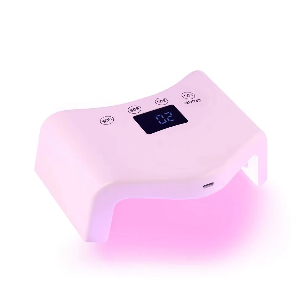ZZ Small Quick Drying Nail Lamp, High-power Mini UV LED, Rechargeable, Fast Curing Portable Household Lamp with 22 Light Bulbs