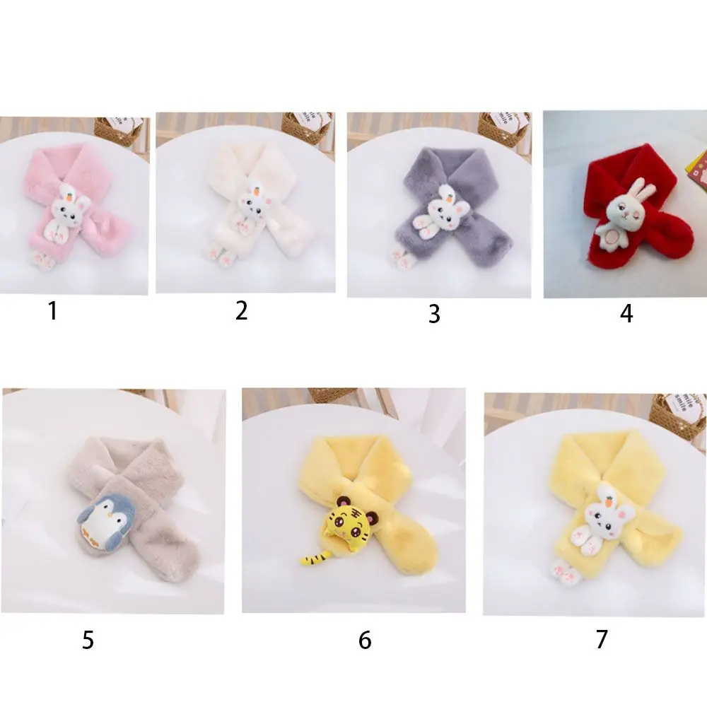 Autumn Winter Cartoon Cold-Proof Scarves Wraps Scarf Collar Child