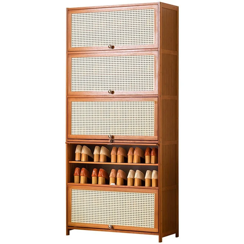 

Door shoe cabinet high vertical entry cabinet integrated door corridor with extremely narrow household shoe rack