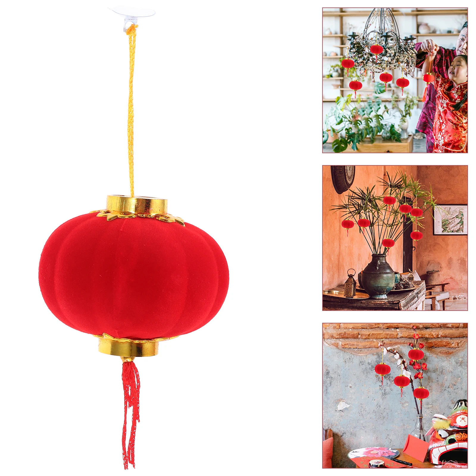 

16pcs Lantern Home Hanging nament Decorations New Year Lantern Decor Spring Festival New Year Household