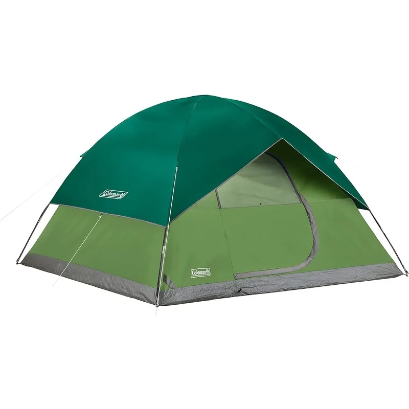 

Coleman Sundome Camping Tent,6 Person Dome Tent with Snag-Free Poles for Easy Setup in Under10 Mins,Included Rainfly Blocks Wind