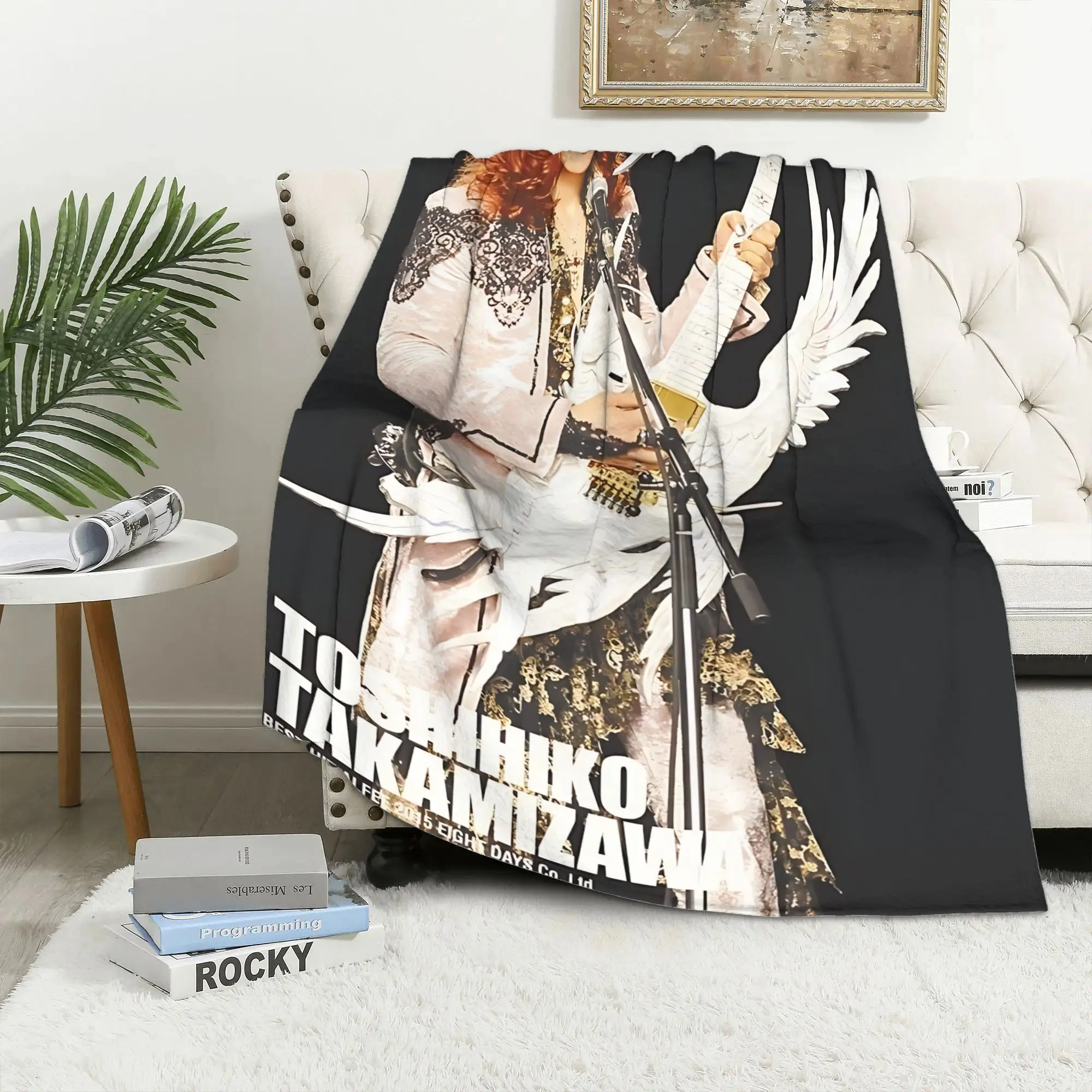 Customize The Alfee Anime-Themed Blanket - a Soft Plush Blanket for All Seasons, Featuring Vibrant Character Prints, Perfect for