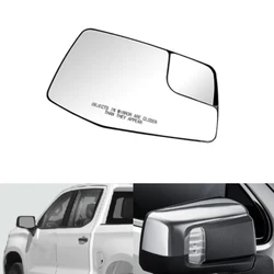 Heated Rear View Side Mirror Glass Lens with Convex Blind Spot For Chevrolet Silverado GMC Sierra 1500 2019 2020 2021 2022 2023