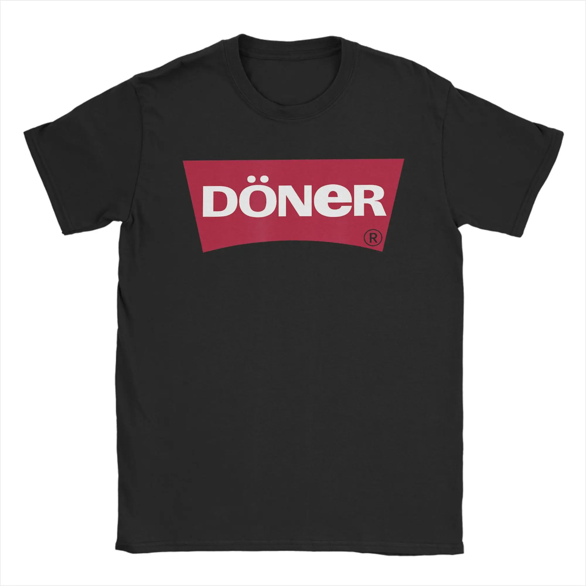 Camiseta Doner - Camisetas Engraçadas com Logo Döner Kebab Red Box, Manga Curta, Verão, Gola Redonda, Tamanhos Grandes