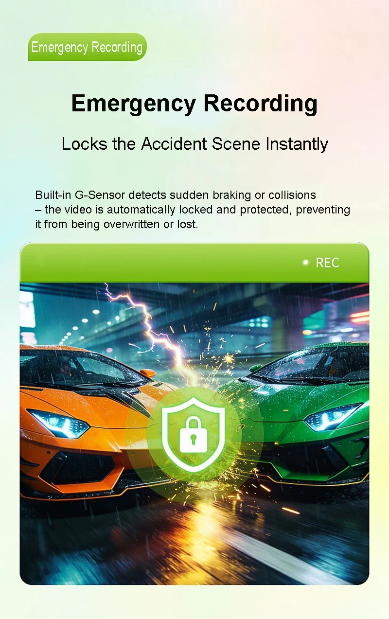 4G 4K Stream Dashcam 2CH ADAS Sentry GPS RemoteSnap Totwinkel-Überwachung 24H Parküberwachung Zeitraffer Nachtsicht App Bewegungssensor G-Sensor Loop-Aufnahme – Detail 10