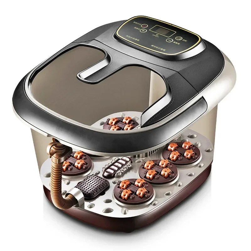 

Автоматическая электрическая ванна для ног для домашнего отопления, массажная ванна для ног, устройство для терапии ног с рулонами