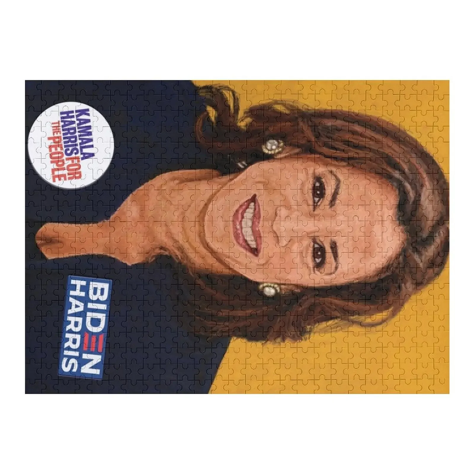 

Senator Kamala Harris, the 2020 Vice Presidential Democratic nominee Jigsaw Puzzle Baby Toy Custom Wooden Gift Puzzle