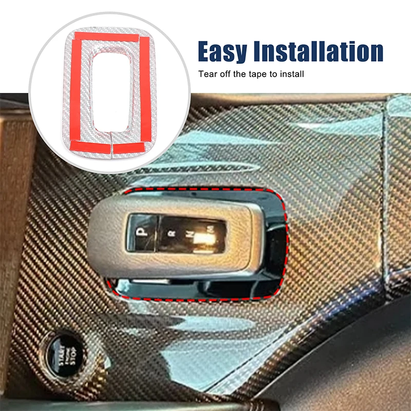 

For Nissan 400Z car interior center console decoration modification red carbon fiber car center console gear inner frame base