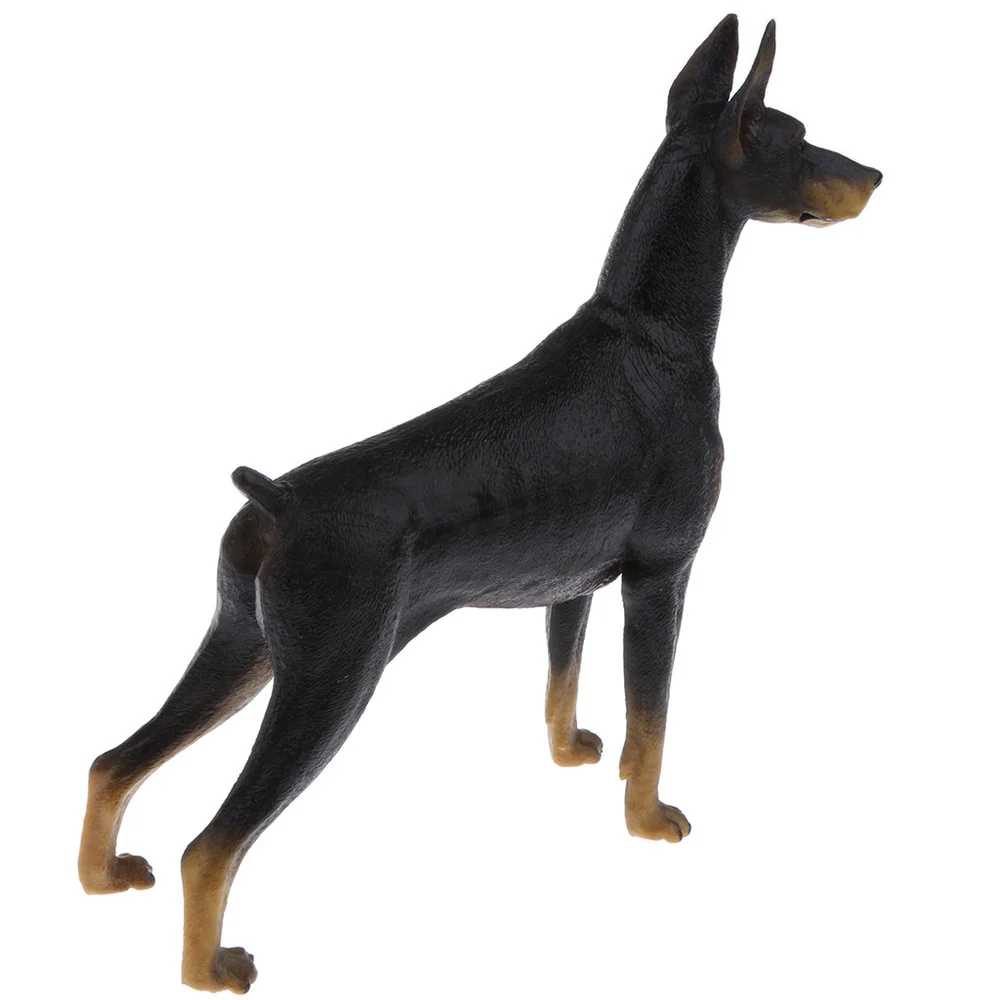 Modello Doberman realistico modello di animale da fattoria in PVC Figurine Action Figures Playset giocattolo educativo per bambini da collezione