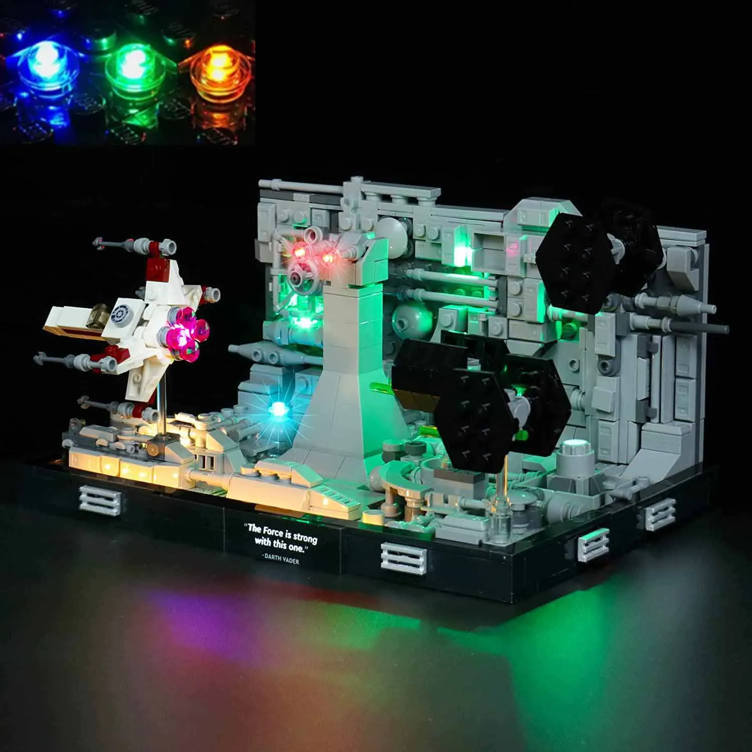 LED for LEGO 75329 Star W-ars Trench Run Diorama Building USB Lights Kit-（Not include Lego Bricks)