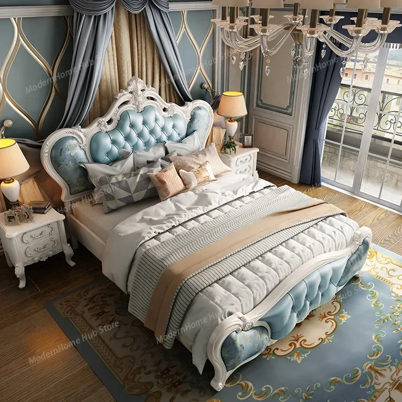 Normal Adjustable Double Beds Aesthetic Multifunctional Full Size Headboards Beds Camping Pliable Camas De Dormitorio Furniture
