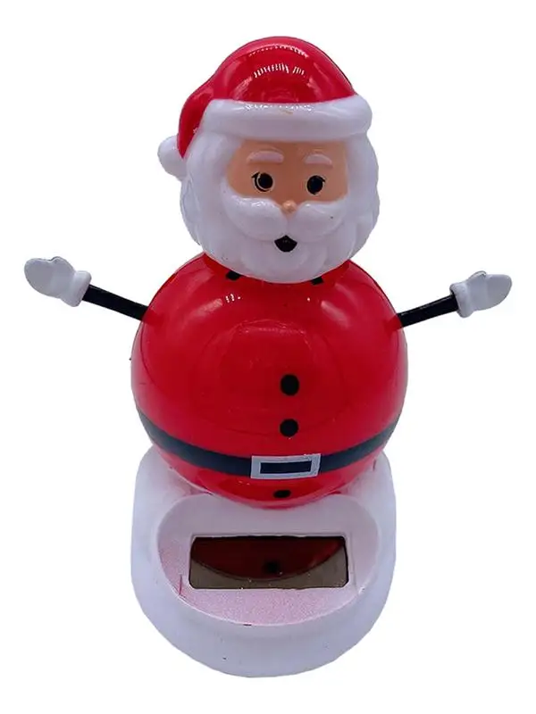 

Solar Dancing Snowman Toys Santa Claus Car Dashboard Decor Creative Solar Swing Doll Shaking Head Ornaments For Christmas