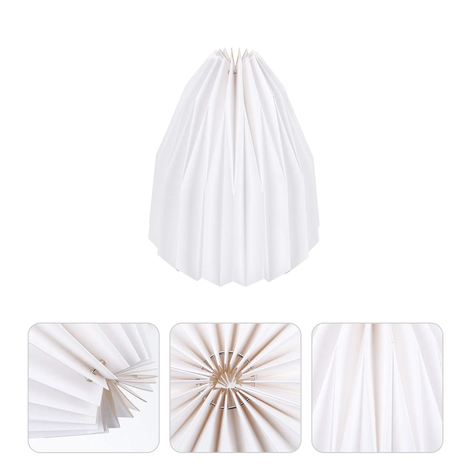 

Creative Paper Folding Lantern Decorative Pleated Lampshade Simple Style Home Bar Cafe Lighting Fixture Easy Install Gift