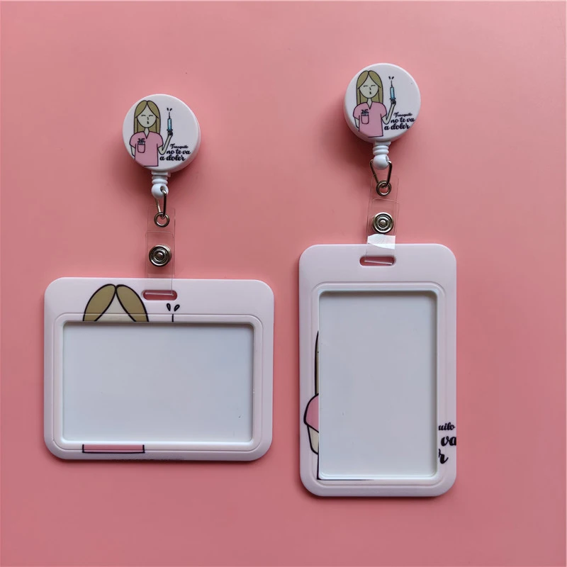 Arzt, Krankenschwester, einziehbarer Schnallen-Clip, Kartenhalter, horizontal, Business-Abzeichen, Rolle, Clip, Karteninhaber, Krankenhausarbeiter, zum Aufhängen, Ausweishalten – Detail 12