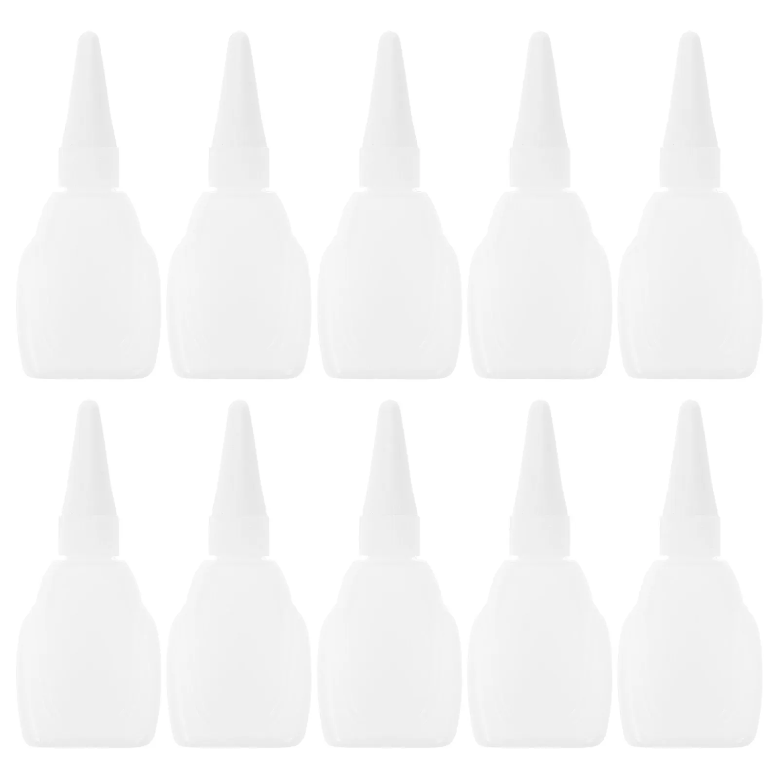 40 pcs Nail Refillable Brush Polish Empty Bottles Glass Halloween Christmas New Year Needle Tip Applicator Bottle Precision