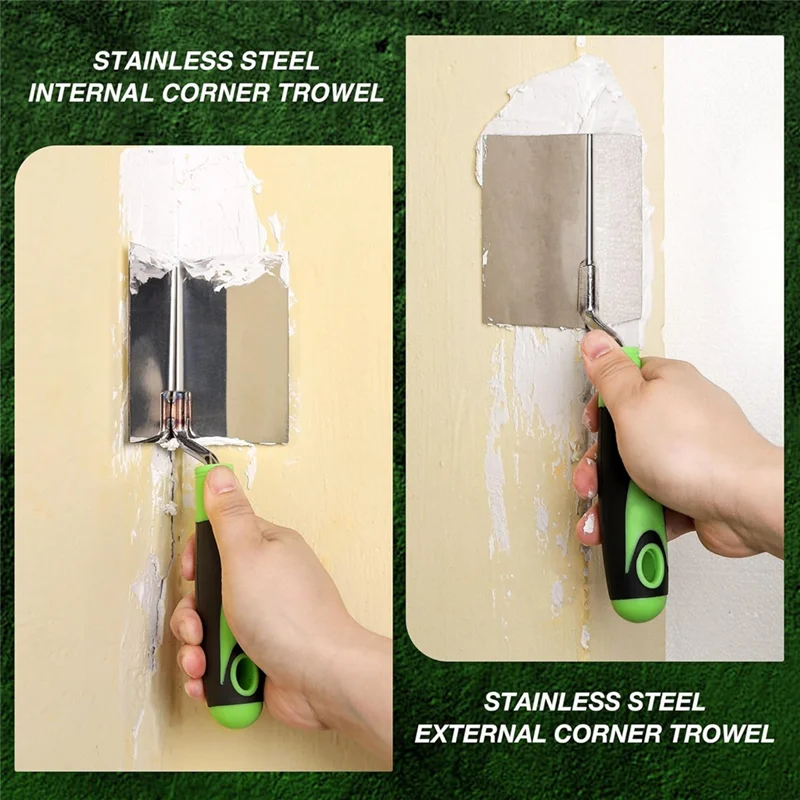 ABZC-ドライウォールコーナーツールセット＆内部コーナートロウェル、外側コーナーナイフと内側コーナーナイフ