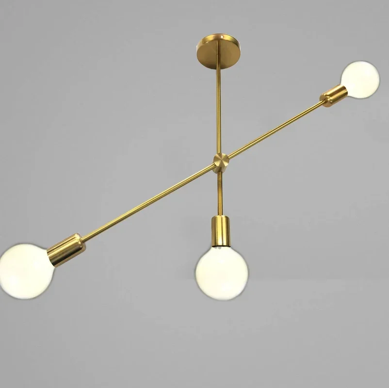 Luminaria Ceiling Lights in Gold Finish with Multi Heads for Living Room