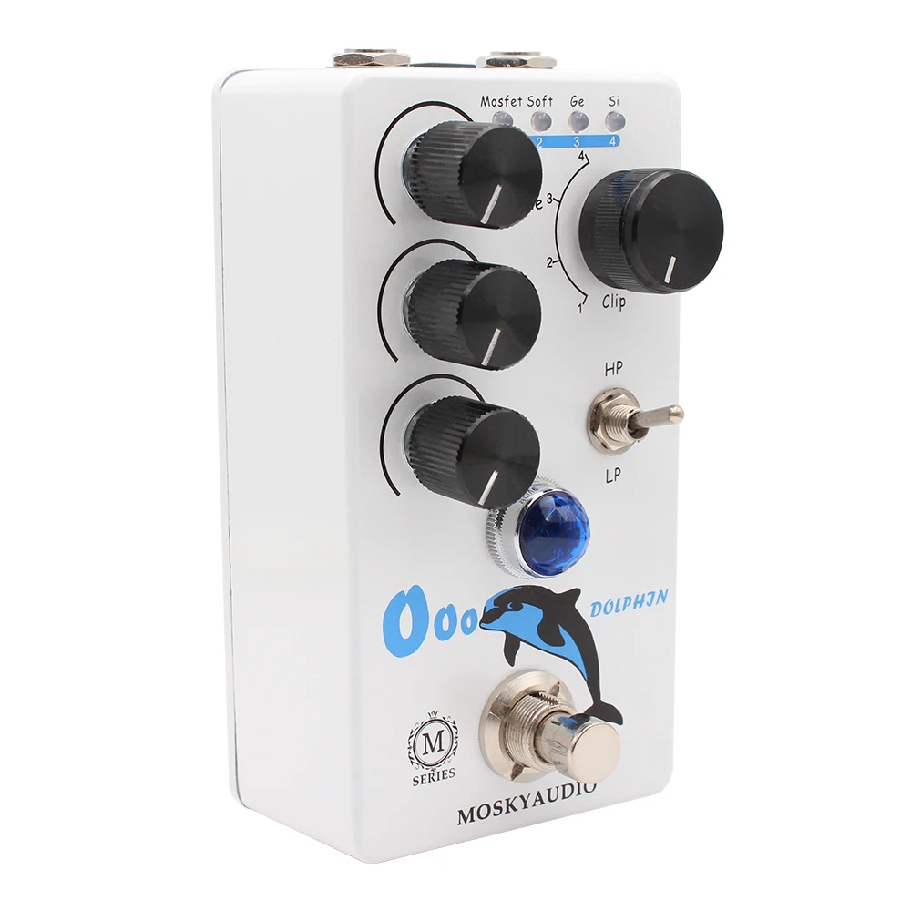 MOSKYAUDIO DOLPHIN Guitar Effects Pedal, Overdrive Distortion, True Bypass Circuit, Guitar Processor Accessories