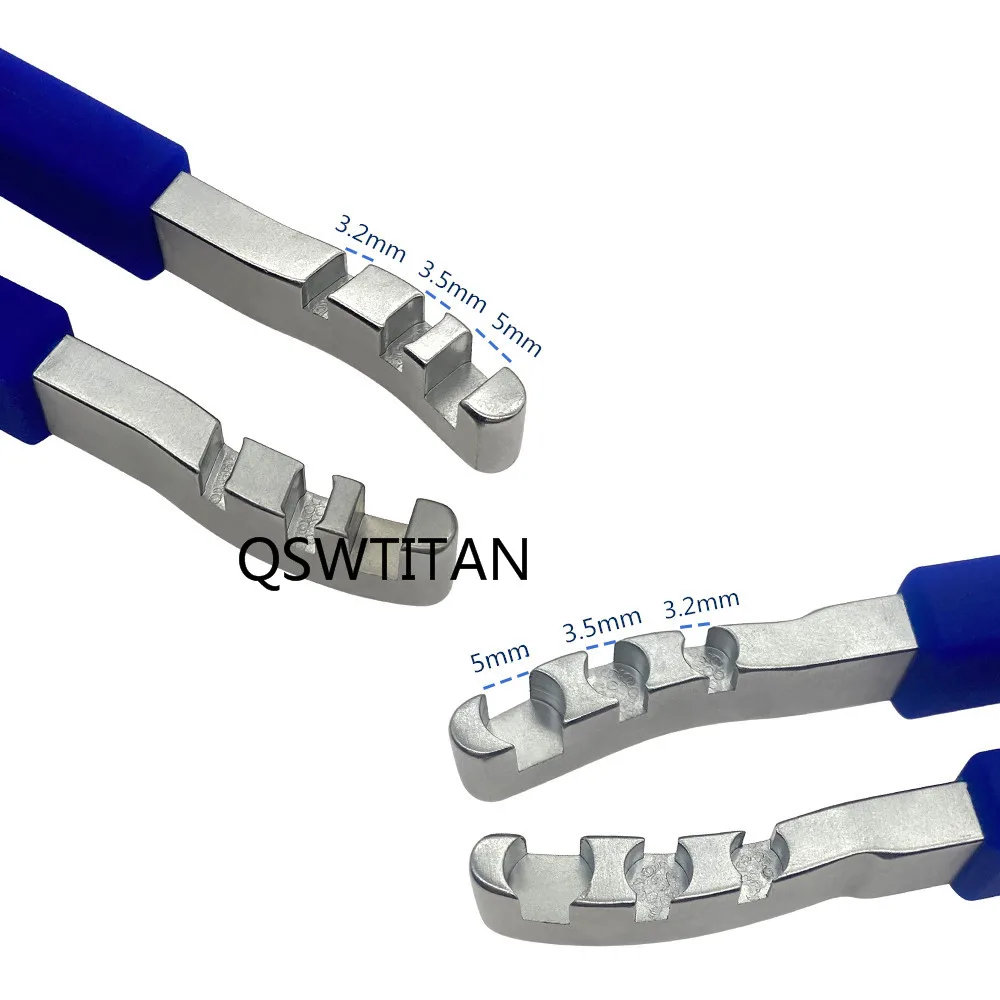 Bone Plates Bender Reconstruction Bending Irons with Silicone Handle Autoclavable Veterinary Orthopedics Surgical Instrument